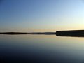 [Природа] Закат на Алдане, район «лба», вид с низу в верх по течению
